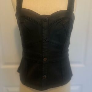 White House Black Market Black Corset Top